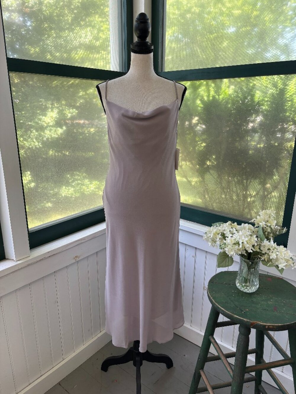 Show Me Your MuMu Verona Cowl Dress | Lavender Grey | Size XXS | NWT
